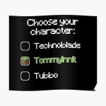 Choose your character - Tommyinnit Poster RB2805 product Offical TommyInnit Merch