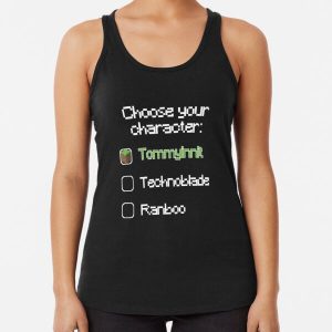 Choose your character - Tommyinnit (3) Racerback Tank Top RB2805 product Offical TommyInnit Merch