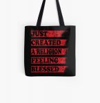 Just Created a Religion Feeling Blessed | Tommyinnit V3 All Over Print Tote Bag RB2805 product Offical TommyInnit Merch