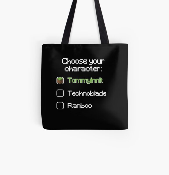Choose your character - Tommyinnit (3) All Over Print Tote Bag RB2805 product Offical TommyInnit Merch