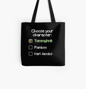 Choose your character - Tommyinnit (2) All Over Print Tote Bag RB2805 product Offical TommyInnit Merch