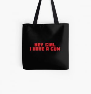 hey girl i have a gun - tommyinnit - Quakity  All Over Print Tote Bag RB2805 product Offical TommyInnit Merch