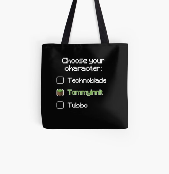 Choose your character - Tommyinnit All Over Print Tote Bag RB2805 product Offical TommyInnit Merch