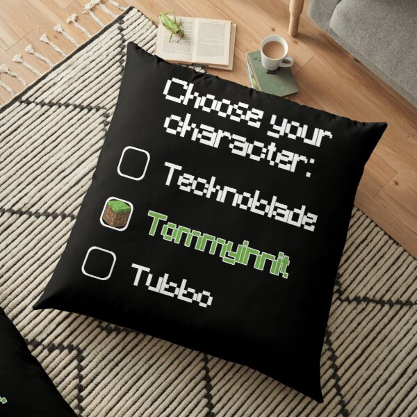 Choose your character - Tommyinnit Floor Pillow RB2805 product Offical TommyInnit Merch