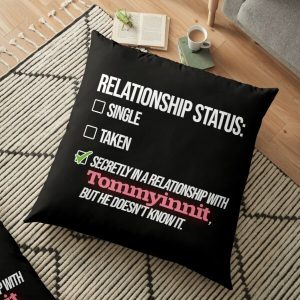 Relationship with Tommyinnit Floor Pillow RB2805 product Offical TommyInnit Merch