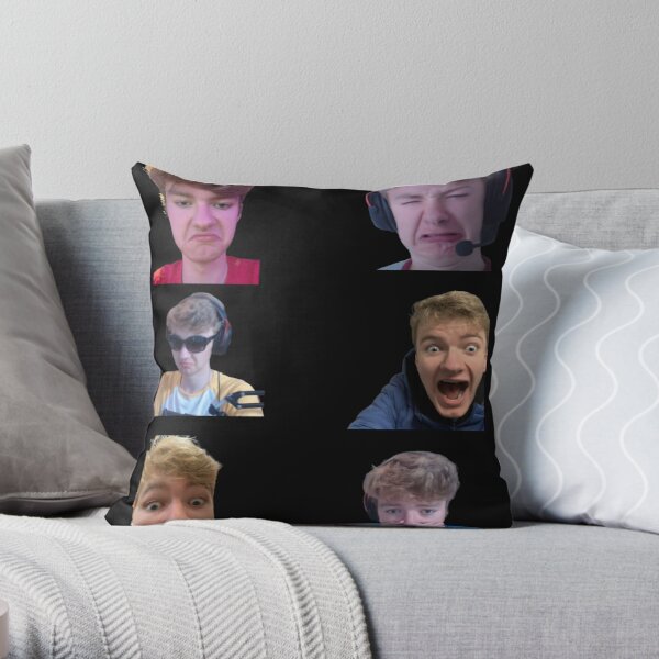 Tommyinnit Faces Dream Team Throw Pillow RB2805 product Offical TommyInnit Merch