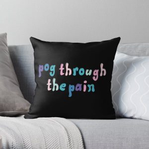 tommyinnit : pog through the pain Throw Pillow RB2805 product Offical TommyInnit Merch