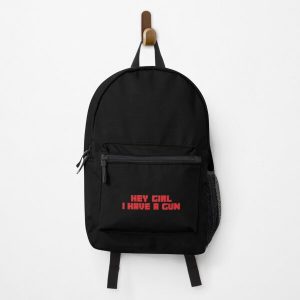 hey girl i have a gun - tommyinnit - Quakity  Backpack RB2805 product Offical TommyInnit Merch