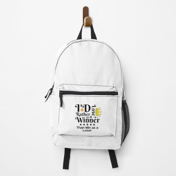 I'd Rather Lose as a Winner Than Win as a Loser - tommyinnit quote Backpack RB2805 product Offical TommyInnit Merch