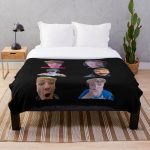 Tommyinnit Faces Dream Team Throw Blanket RB2805 product Offical TommyInnit Merch