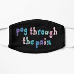 tommyinnit : pog through the pain Flat Mask RB2805 product Offical TommyInnit Merch