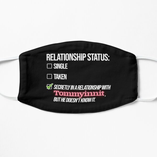 Relationship with Tommyinnit Flat Mask RB2805 product Offical TommyInnit Merch