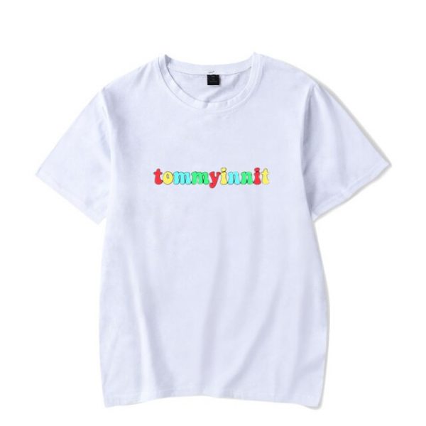 2021 Tommyinnit Short sleeved T shirt Harajuku Printed Logo Hot Red Net Game Blogger Summer Round 17.jpg 640x640 17 - TommyInnit Shop