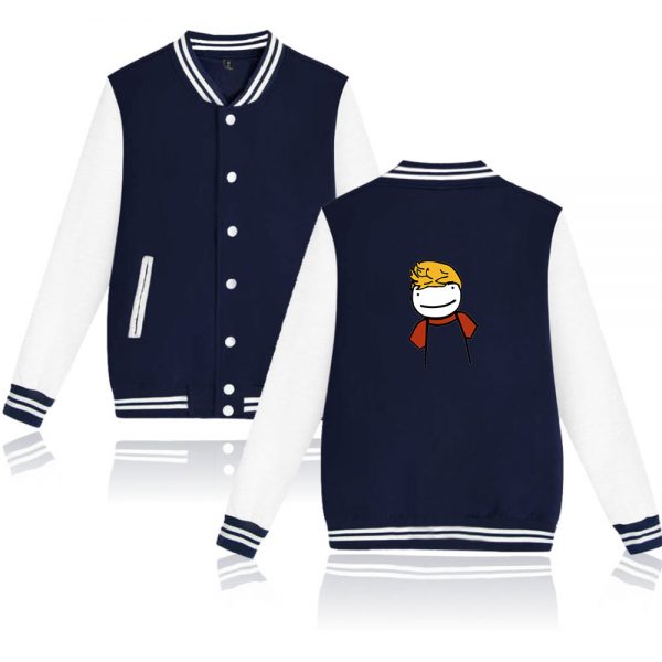 Kawaii Tommyinnit Merch Men Women Jacket Baseball Uniform Coat Fashion Harajuku Bomber Jacket Men Oversize Streetwear - TommyInnit Shop