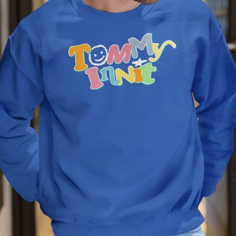 TommyInnit Sweatshirts - Tommyinnit Blue Merch Pullover Sweatshirt ...